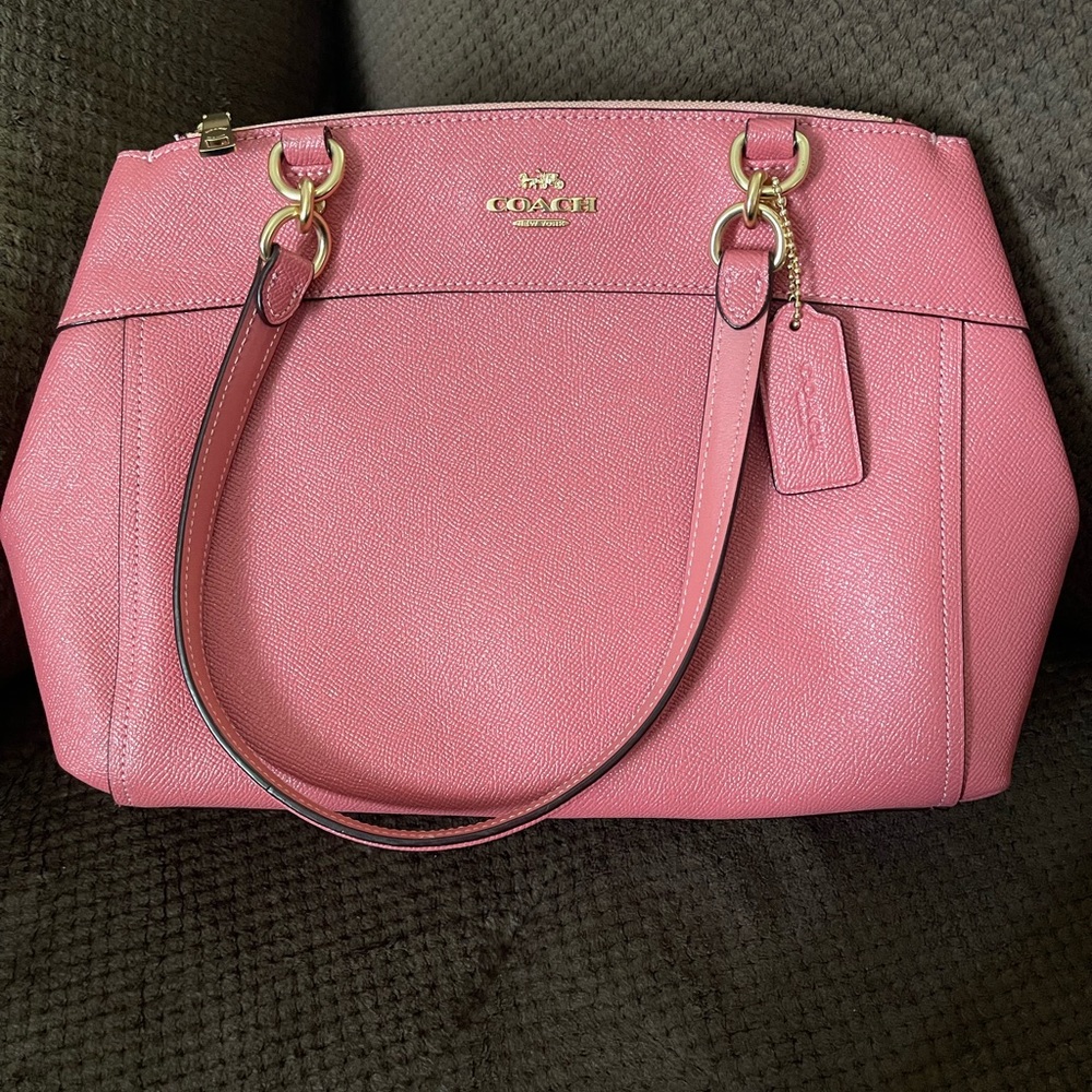 Coach Brooke Bag is like new beautiful, sparkly, pinky mauve color